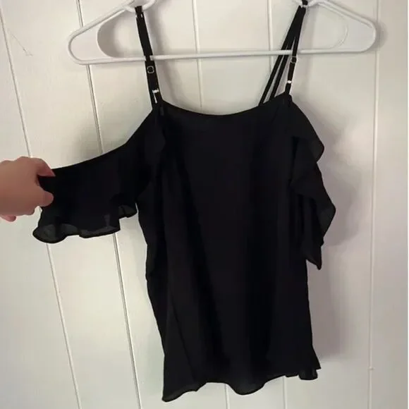 Bebe Off Shoulder Lace Up Tank - Picture 6 of 6